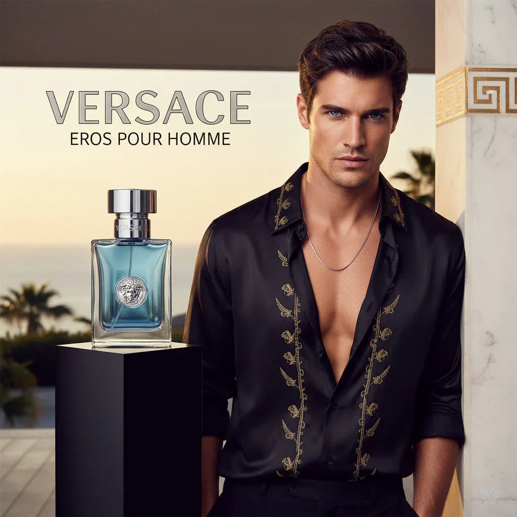 VERSACE POUR HOMME – Eau de Toilette – Vaporisateur 200 ml | Fraîcheur Méditerranéenne & Élégance Intemporelle